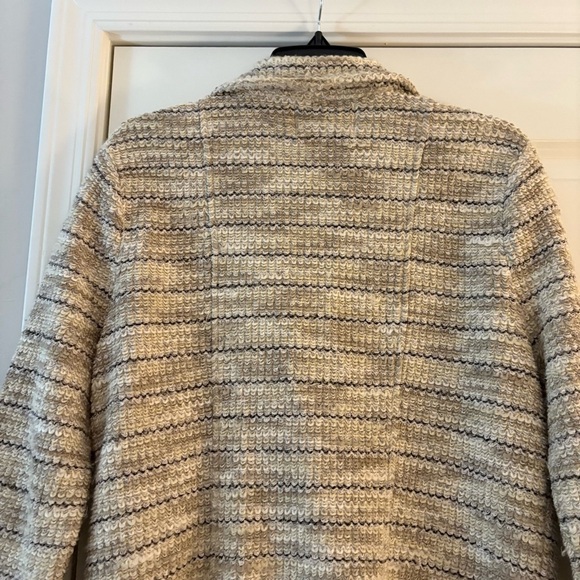 Lucky Brand Women's Cream Knit Sweater Full Zip Jacket - Picture 9 of 10